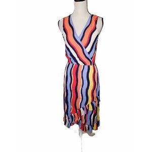 Plenty Tracy Reese Small Dress Striped Splice